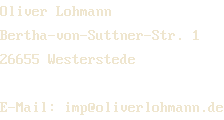 Name, Anschrift und E-Mail-Adresse von Oliver Lohmann (als Bild)